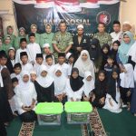 Danrem 052/Wkr Tebar Kasih, Gelar Bakti Sosial di Dua Yayasan Yatim Tangerang Raya