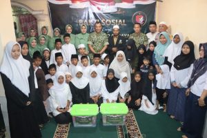 Danrem 052/Wkr Tebar Kasih, Gelar Bakti Sosial di Dua Yayasan Yatim Tangerang Raya