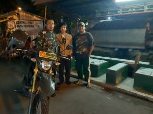 Patroli Malam Tiga Pilar Koramil 01/Kranji Wujudkan Rasa Aman, Cegah Tawuran dan Kejahatan Jalanan