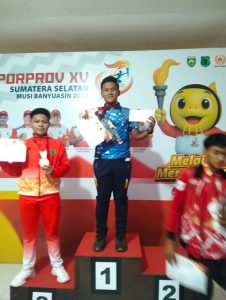 Bripda M. Nurfaizin Ukir Prestasi, Raih Emas Menembak Pistol di Porprov XV Sumsel 2025