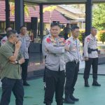Dansat Brimob Polda Sumsel Latihkan Bela Diri kepada Personel Satbrimob di Mako