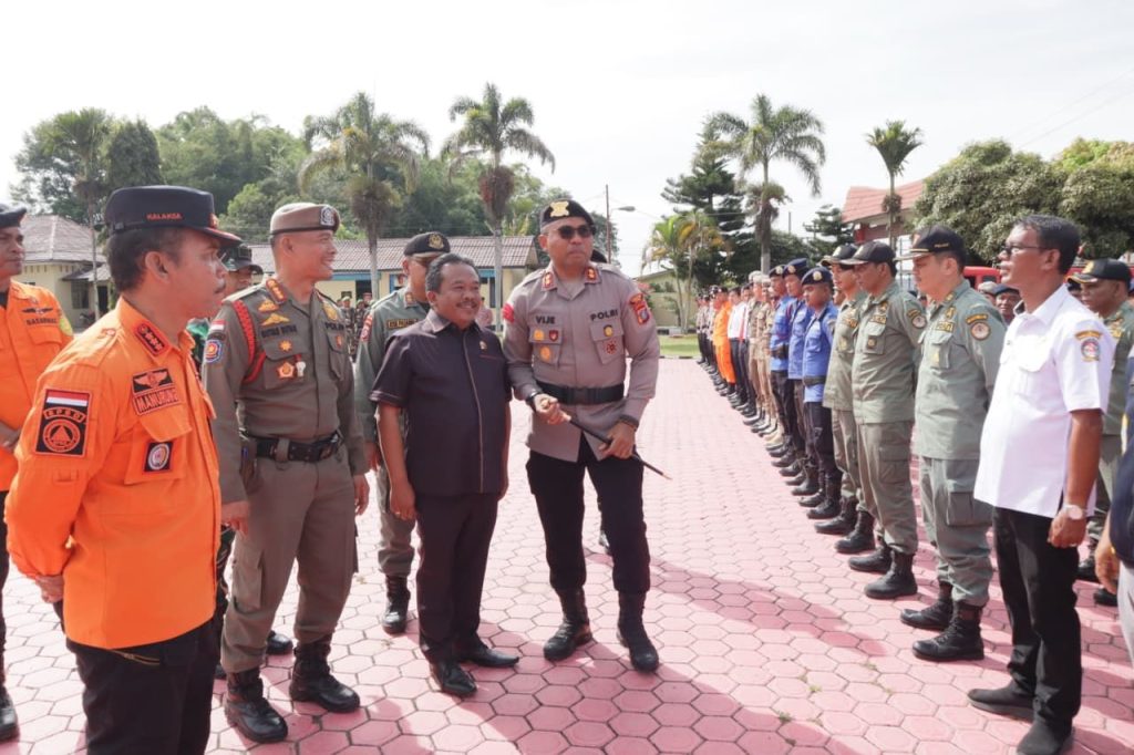 Polres Toba Gelar Apel Kesiapsiagaan Hadapi Bencana Hidrometeorologi 2025