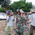 Kodim 0507/Bekasi Bersama Linmas Lanjutkan Pembangunan Koperasi Desa Merah Putih