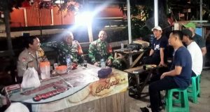 Kodim 0505/JT Gelar Patroli dan Siskamling Bersama Warga Cakung