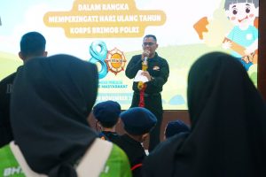 Rayakan HUT ke-80, Brimob Gelar Lomba Mewarnai untuk 130 Murid TK di Gedung Wisata Juang