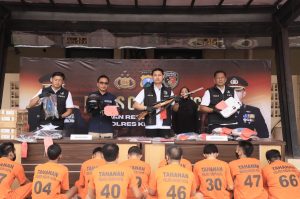 Operasi Sikat Semeru 2025, Polres Kediri Kota Ungkap 8 Kasus dan Amankan 9 Tersangka