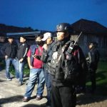 Detasemen Gegana Satbrimob Polda Sumsel Laksanakan Backup Pengamanan Operasi Ditresnarkoba di OKU Timur