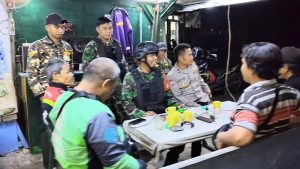 Patroli Keamanan Bersama Koramil 06/Setu dan Komponen Pendukung Jaga Kondusifitas Wilayah Setu