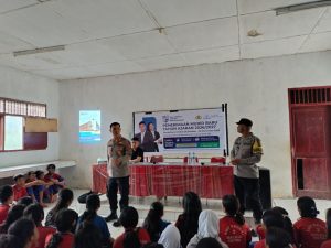 Kapolsek Balige Sosialisasi Penerimaan Siswa SMA Kemala Taruna Bhayangkara di SMPN 2 Balige