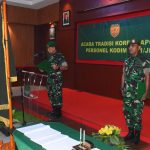 Dandim 0501/JP Pimpin Acara Tradisi Penerimaan dan Pelepasan Personel Kodim 0501/ JP