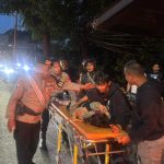 Brimob Gerak Cepat Bantu Laka Lantas di Jalan Raya Bogor – Jakarta