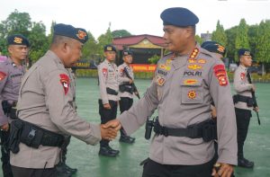 Apel Pemberangkatan Personel Satbrimob Polda Sumsel Untuk Bantuan Bencana Alam Ke Provinsi Sumatera