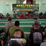 Jelang Peringatan Hari Juang Ke-80 TNI AD Tahun 2025, Prajurit Kodim 1710/Mimika Gelar Doa Bersama