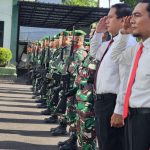Kodim 0507/Bekasi Laksanakan Upacara Bulanan Rutin Tanggal 17