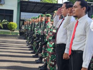 Kodim 0507/Bekasi Laksanakan Upacara Bulanan Rutin Tanggal 17