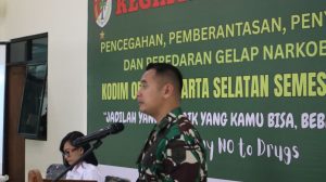 Ciptakan Lingkungan Bersih Narkoba, Kodim 0504/JS Sosialisasi P4GN