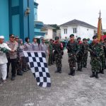 Danramil 04/Jati Asih Bersama Wakapolsek Jati Asih Lepas Pasukan Peleton Beranting Yonif 202/Tajimalela