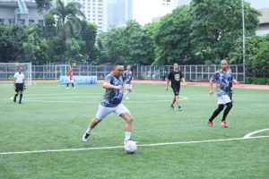 Minisoccer Bareng Wartawan Kapolda Metro Jaya Bangun Soliditas dan Sinergi