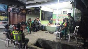 Patroli 3 Pilar Malam Hari, Koramil 04/Jatiasih Bersama Komcad dan Komduk Tegaskan Komitmen Jaga Kamtibmas