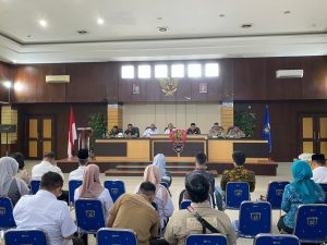 Danyon C Pelopor Hadiri Rapat Pemantapan Kerja Panitia Peringatan HUT Kabupaten OKU Timur ke-22