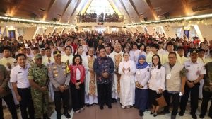 Wagub DKI Jakarta berserta Dandim Jaksel, Walikota dan Kapolres Tinjau Malam Misa Natal