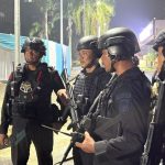 Satbrimob Polda Sumsel Gelar Patroli Skala Besar Jelang Malam Pergantian Tahun Baru 2025