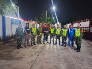 Jaga Jatiasih, Koramil 04 Bekasi Gandeng Komcad Patroli Malam