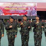 Dansat Brimob Polda Sumsel Pimpin Upacara Penyerahan dan Pengukuhan Jabatan di Mako Sat Brimob