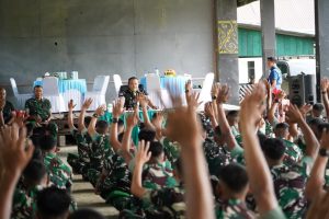 Danrem 172/PWY Kunjungi Kompi A Yonif TP 815/WGT, Tekankan Disiplin, Kesiapsiagaan, dan Kepatuhan Prajurit