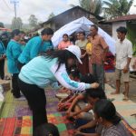 Ny Neny JTP Hutabarat Melawat Korban Kebakaran Parmonangan