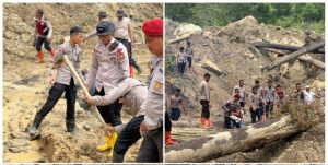Brimob Sumsel Terjang Longsor Gayo Lues: Buka Jalan Manual Demi Rakyat