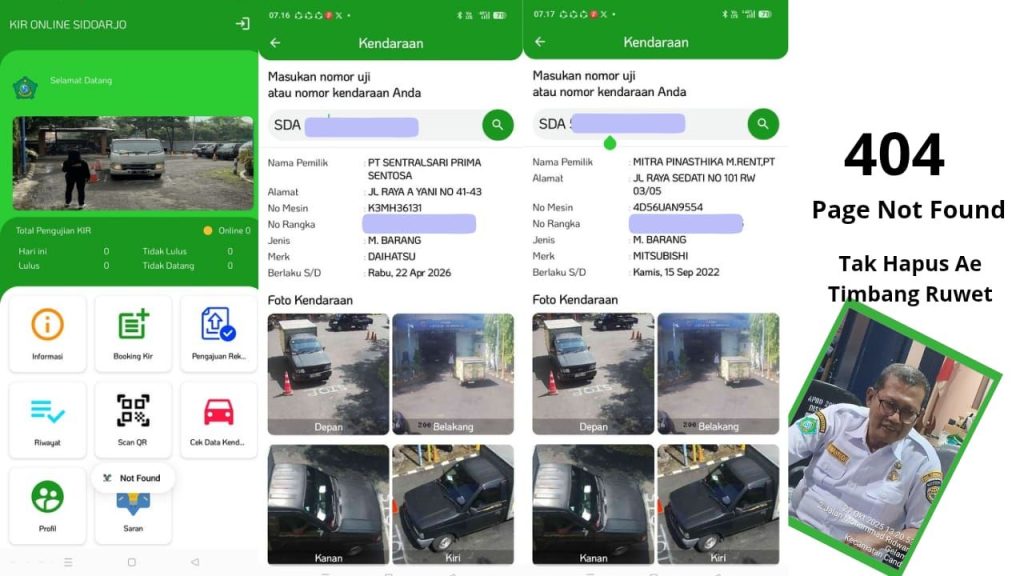 Aplikasi KIR Online Sidoarjo Raib, AMI Bongkar Dugaan Penghapusan Bukti oleh Kepala UPT