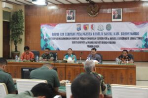 Jelang Pilkada 2024, Bakesbangpol Bojonegoro Gelar Rapat Tim Terpadu Penanganan Konflik Sosial