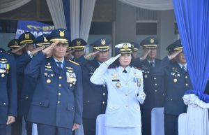 Komandan Lanal Bandung Hadiri Upacara Peringatan Ke-77 Hari Jadi TNI Angkatan Udara Tahun 2023