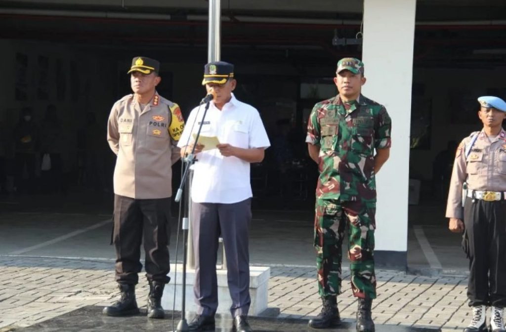 Siap Dukung Pelaksanaan Pengamanan Hari Raya Idul Fitri 1444H/2023, Kodim 0507/Bekasi Ikuti Apel Gabungan