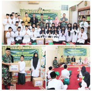Jumat Berkah Rutin,Korem 052/Wkr,Santuni Yayasan Islam Al Aqsha