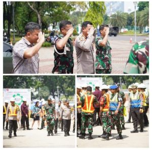 Danpomdam Jaya/Jayakarta Dampingi Pangdam Jaya Mayjen TNI Mohammad Hasan Dalam Kesiapan Kunjungan Presiden RI