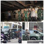 Anggota Pomdam Jaya/Jayakarta Bantu Pengamanan dan Pengaturan Lalulintas Dalam Giat Kasad Meninjau Lokasi Karya Bakti