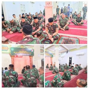 Memperingati HUT Ke-74 Kodam Jaya ,Korem 052/Wijayakrama Menggelar Doa Bersama