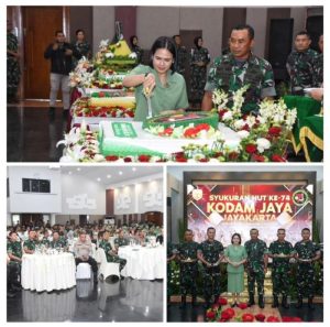 Memperingati HUT Ke-74, Kodam Jaya/Jayakarta Gelar Acara Syukuran