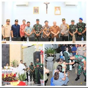 Danrem 052/Wijayakrama ,Tinjau Misa Natal Di Tangerang Raya