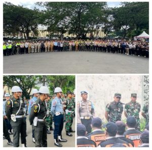 Kesiapan Apel Pengamanan Malam Tahun Baru Oleh Kodim 0505/JT Bersama Forkopimko