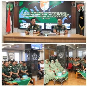 Jaga Netralitas, Korem 052/Wijayakrama Gelar Sosialisasi dan Pengecekan Kepada Prajurit, PNS dan Ibu Persit