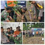 Dandim 0501/JP Mengikuti Vicon Pimpinan Pangdam Jaya Penanaman Pohon Buah dan Cabe Serentak di Wilayah Kodam Jaya
