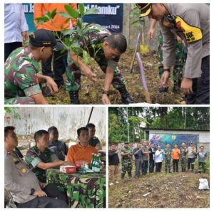 Dandim 0501/JP Mengikuti Vicon Pimpinan Pangdam Jaya Penanaman Pohon Buah dan Cabe Serentak di Wilayah Kodam Jaya