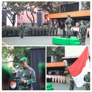 Bertindak Sebagai Inspektur Upacara,Danrem 052/Wkr Bacakan Amanat Panglima TNI