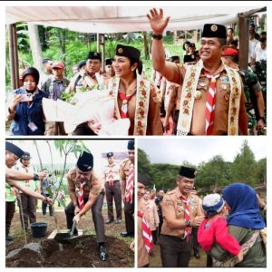 Kasad Ajak Ribuan Anggota Pramuka Bersatu Dengan Alam