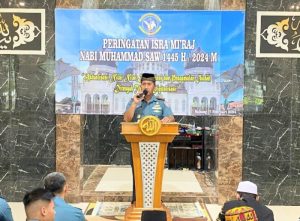 Satuan TNI Angkatan Laut Wilayah Sabang Peringati Isra’ Mi’raj Nabi Muhammad SAW 1445 H/2024 M