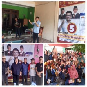 Hansto Ruben Gusti Oscar, SH Caleg DPRD DKI Jakarta Kampanyekan Dirinya di Kelurahan Pulogebang