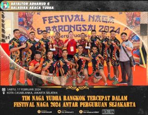 Sebanyak 10 Prajurit Rangkok Mewakili Satuan Batalyon Arhanud 6/BAY Ikuti Festival Naga dan Barongsai 2024